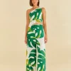  WHITE MONSTERA ONE SHOULDER JUMPSUIT