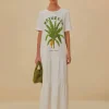  WHITE NATUREZA ORGANIC COTTON MAXI DRESS