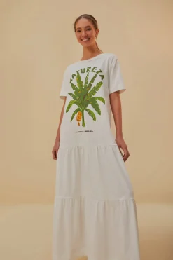  WHITE NATUREZA ORGANIC COTTON MAXI DRESS