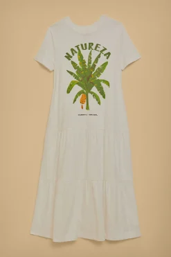  WHITE NATUREZA ORGANIC COTTON MAXI DRESS