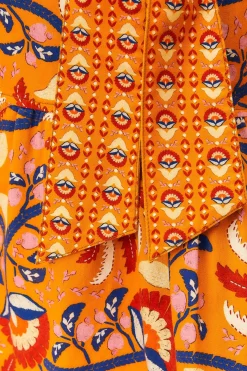  YELLOW PALMS PARTY MIDI DRESS